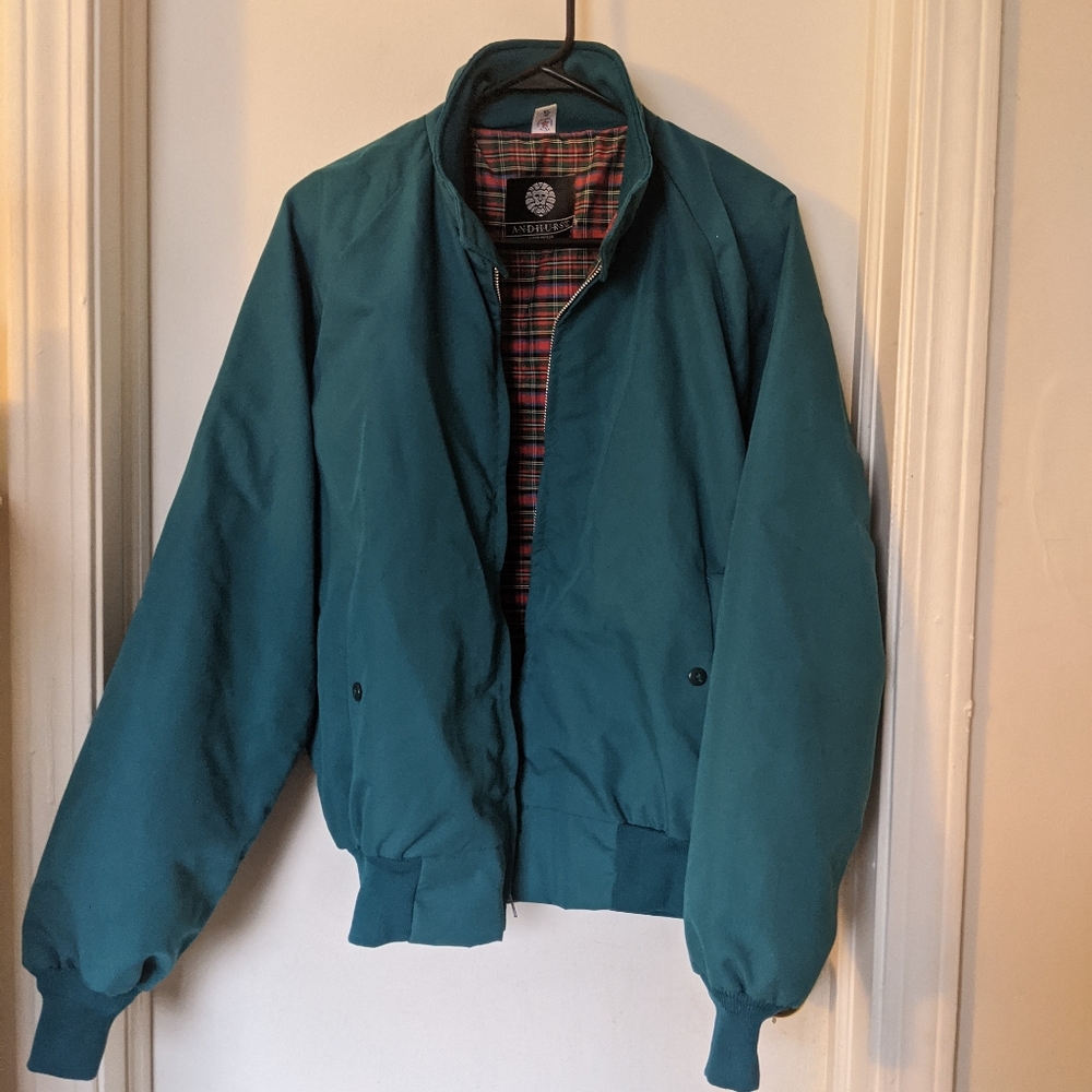 VINTAGE Andurst Turquoise Bomber Jacket
